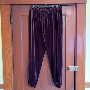 Velvet drawstring joggers from Gap